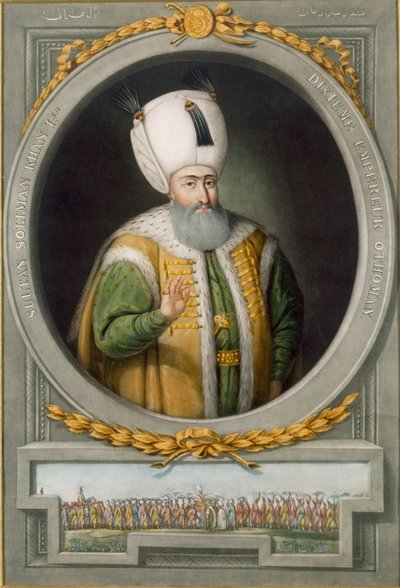 Sultan Suleiman Khan I, 10th Sultan of the Ottoman Empire, 1815 by John Young